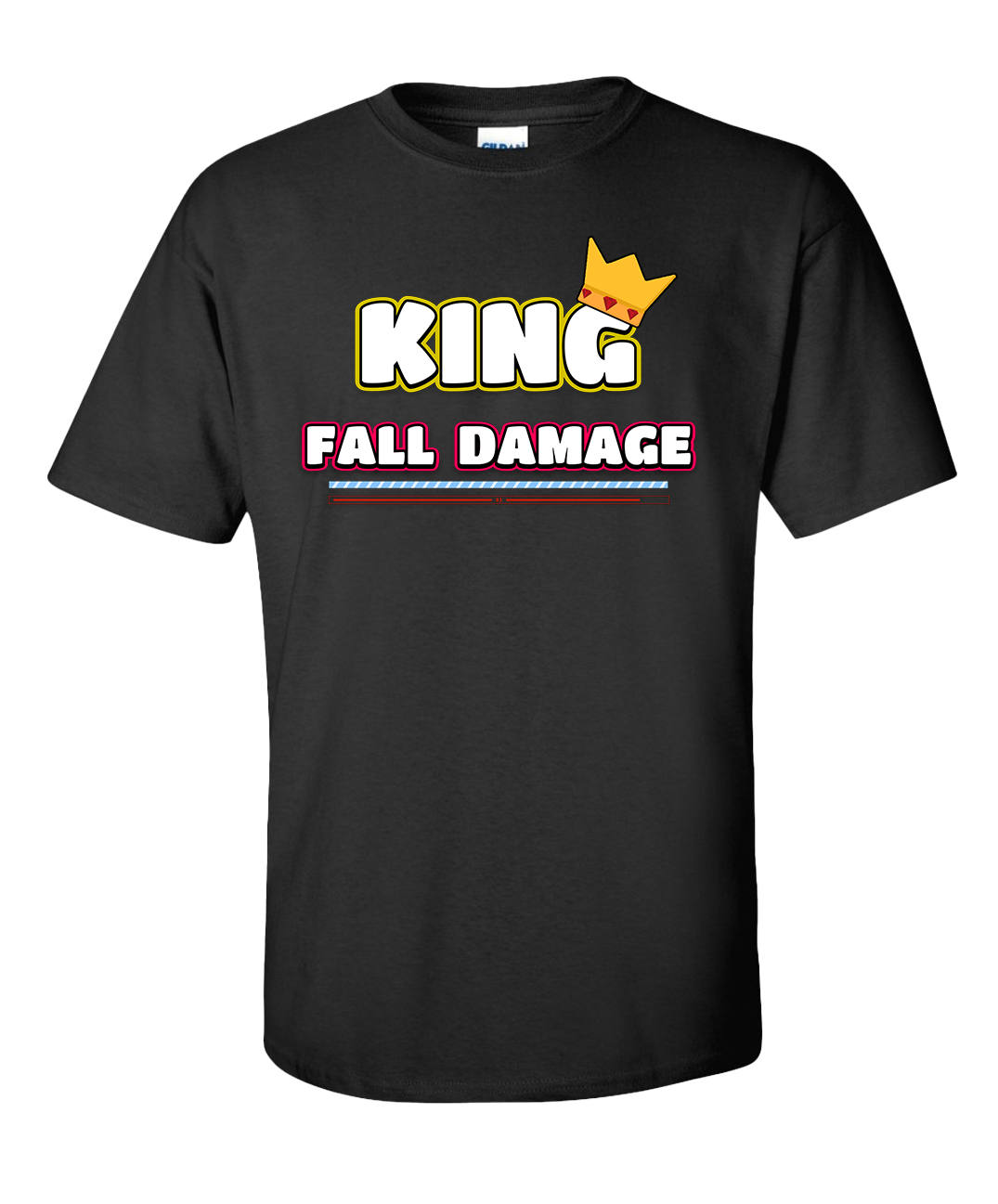 Fall Damage Black T-Shirt