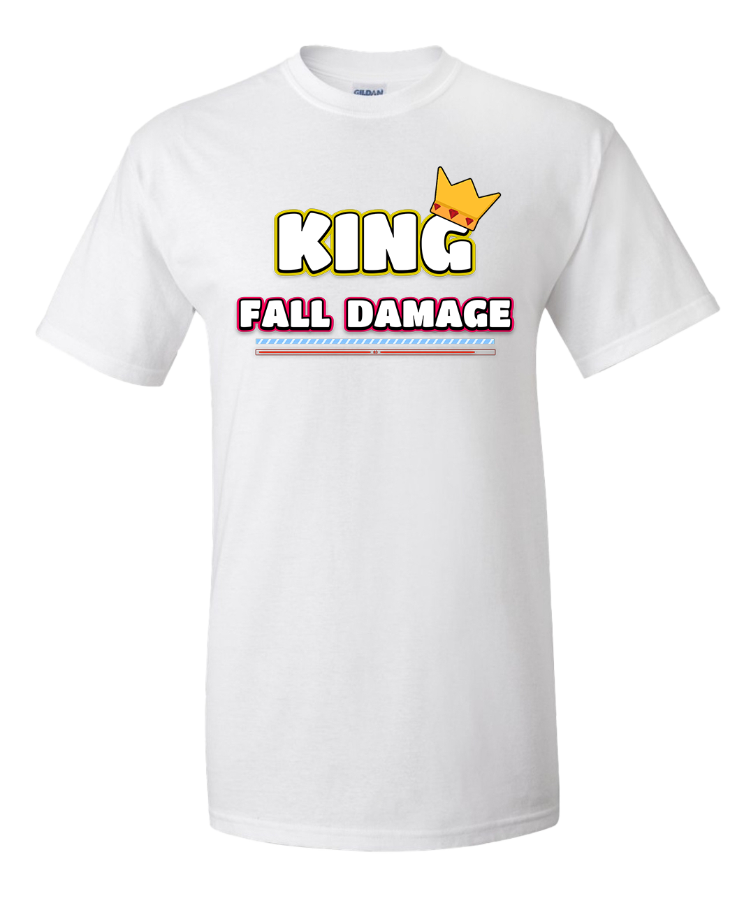 Fall Damage White T-Shirt