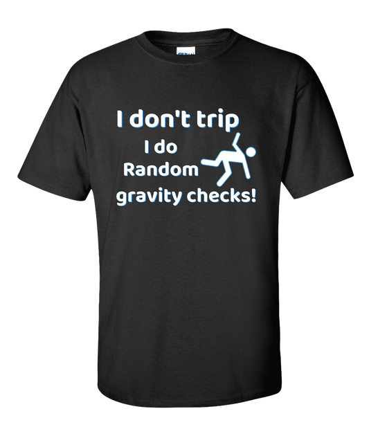 Gravity Check Meme T-Shirt (Black)