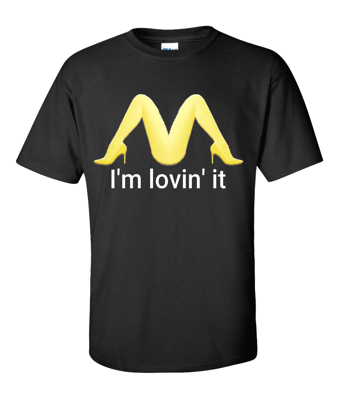 I'm lovin' it T-Shirt (Black) Mc Donalds Meme