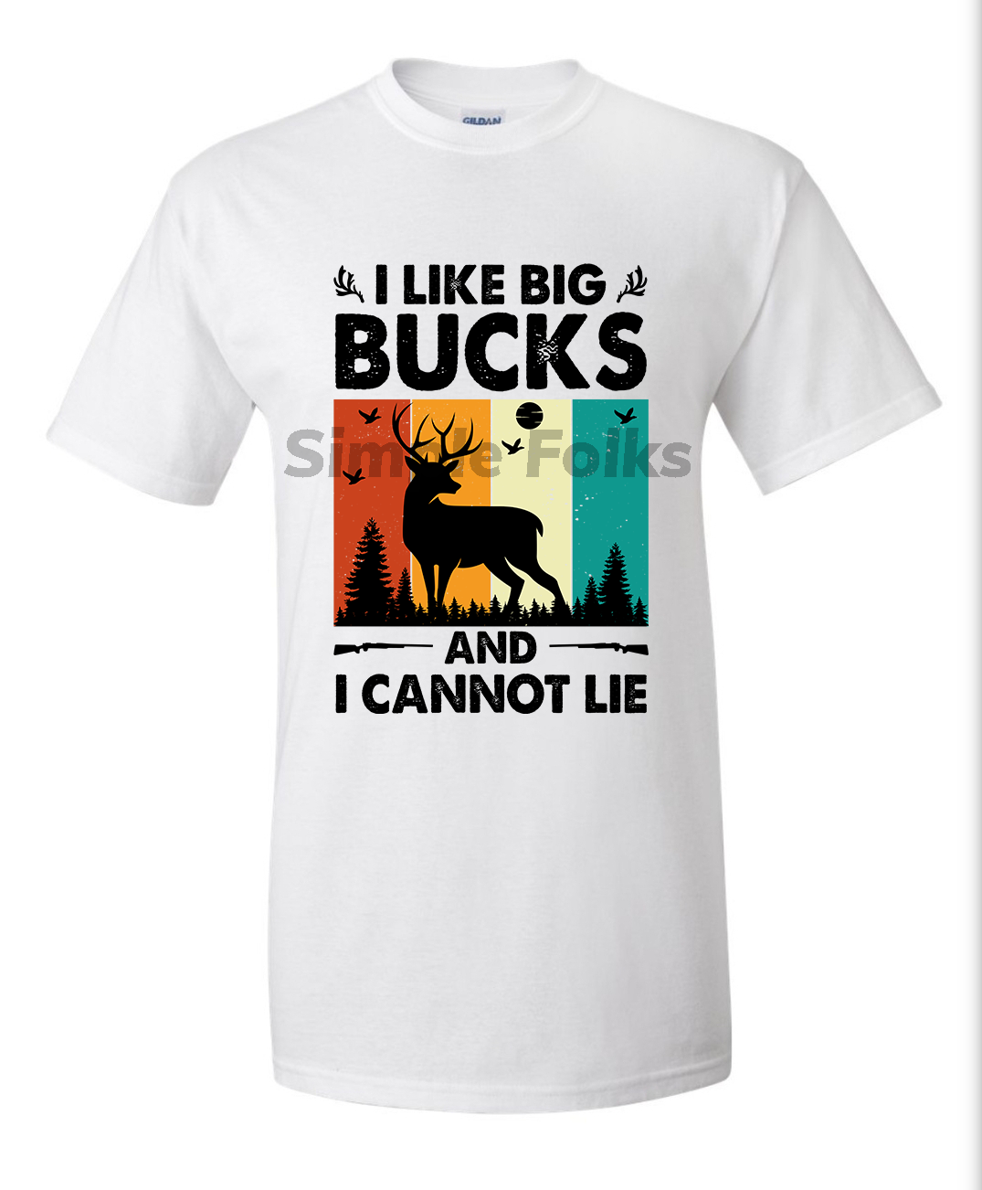 Hunting Bucks T -Shirt (White)